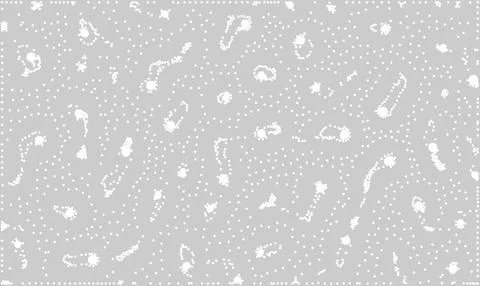 White Particle Clusters on Gray Vector Background Stock Illustration