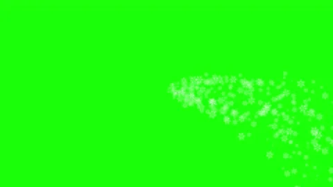 White Particle Dispersion on Green Screen Background Stock Footage 321610318