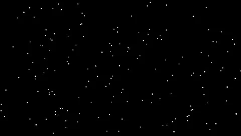 White Particle Dots Network Constellation Dark Vídeos de archivo 332545252