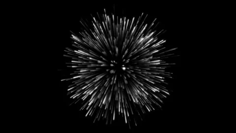 White Particle Explosion With Glowing Sparks Stockbeeldmateriaal 346303741
