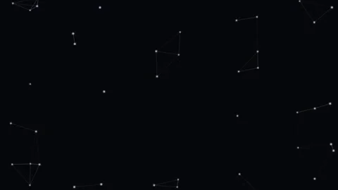 White Particle Network Flow Wave Network Loop Видео 342612052