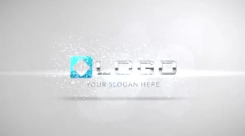 White Particles 3D Spin Business Logo Stinger Stock After Effects