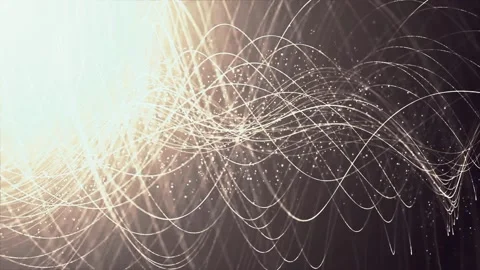 White Particles And Lines Romantic Animation Loop  Stock-Footage 229480104