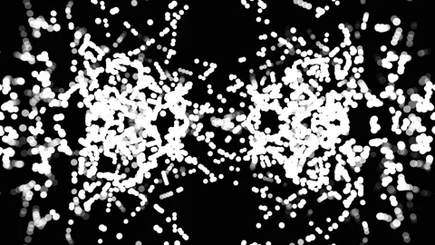 White particles animation Stock Footage 90520704