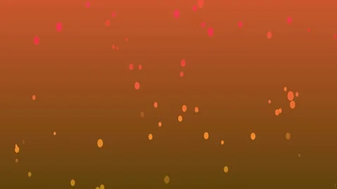 White Particles Background Color With of Orange Circle Stock Footage 185898832