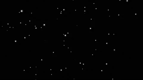 White particles on black background. Outer space galaxy and fantasy background Stock Footage 141253306
