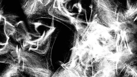 White particles on black Stock Footage 91826670