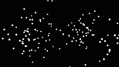 White particles in the darkness Stock Footage 90529785