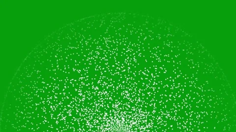 White particles extraction motion graphics with green screen background Stock Footage 157855468