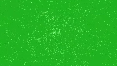 White particles extraction motion graphics with green screen background Stock Footage 221549291