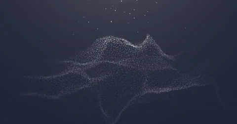 White particles falling from above Stock Footage 219413083