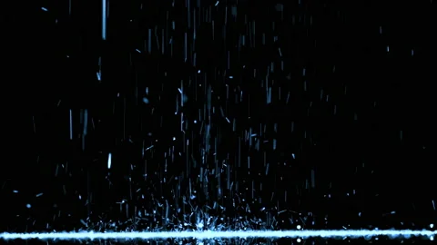 The white particles falling down. slow motion Stock Footage 163321359