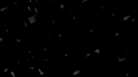 White particles falling like snow in a dark winter night sky. Vidéo 336159802