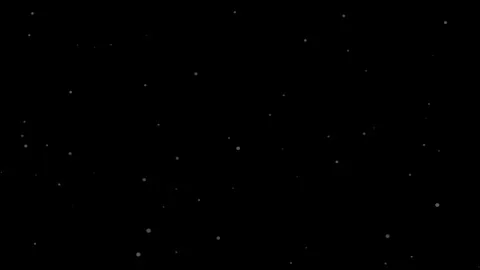 White particles floating on black background loop Video stock 348046304