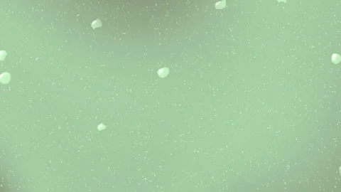 White Particles Floating Gently in Soft Green Abstract Background Stock-Footage 333985181