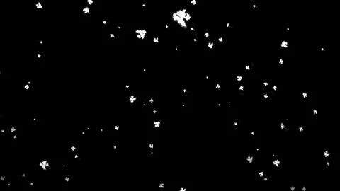 White Particles Floating Seamless Loop Animation Clip Stock Footage 331654642