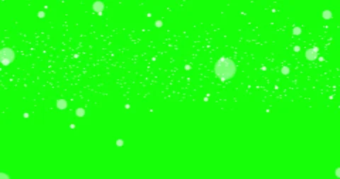 White particles flying down on a green background 41 Stock Footage 310093842
