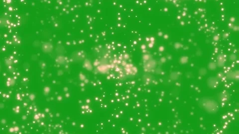 White particles motion graphics with green screen background Stock Footage 132086947