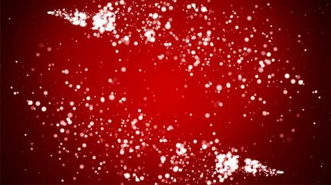 White particles on a red background, mockup Stock Illustration