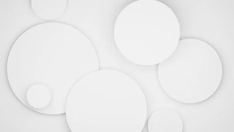 White particles, shapes moving on white background. Video stock 296657244