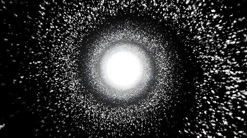 White Particles Spiral 4k Loop | Stock Video | Pond5