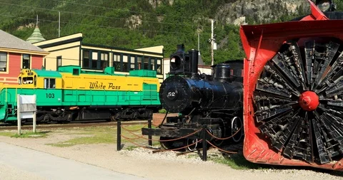 White Pass Train Stock Footage 94010982
