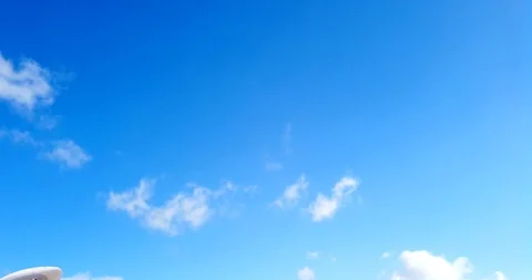 White passenger plane in flight. Stock Footage 125528104