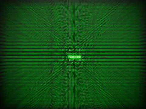 White password between 0 and 1 Illustrazione stock