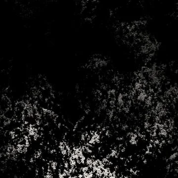 White pattern of crooked waves on a black background. Abstract fractal 3D r.. Stock Illustration