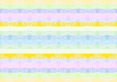 White pattern of the curves in a striped background. Stock Illustration