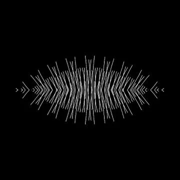 White pattern Design in black background Stock Photos