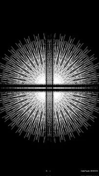 White pattern Design in black background Stock Photos