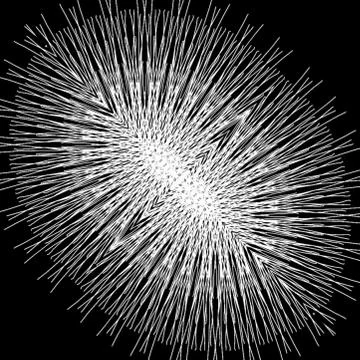 White pattern Design in black background Stock Photos