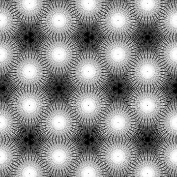 White pattern Design in black background Stock Photos