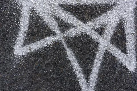 White pattern with green blurred background . Stock Photos