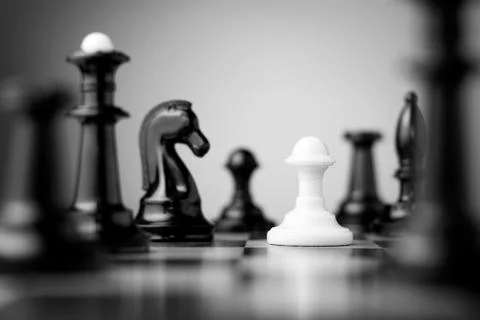 White pawn Stock Photos