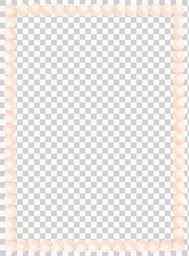 White Pearl Rectangle frame shape watercolor Stock Illustration