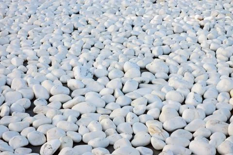 White pebble stone background Stock Photos