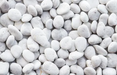 White pebble stone background Stock Photos