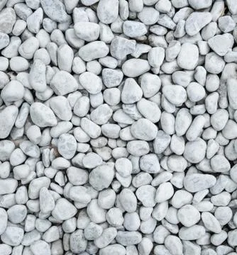 White pebble stone texture and background Stock Photos