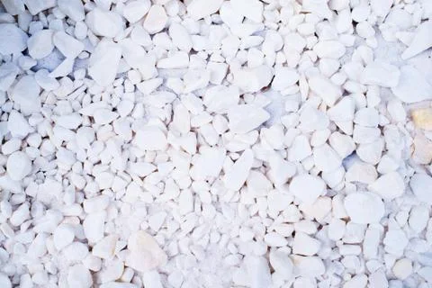 White pebbles background Stock Photos