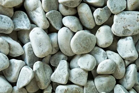 White pebbles Stock Photos