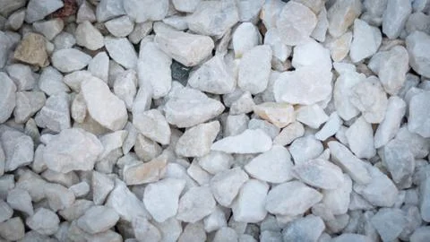 White pebbles stone Stock Photos
