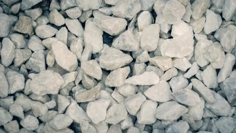 White pebbles stone Stock Photos