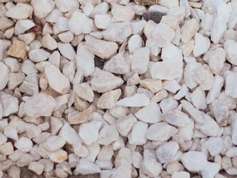 White pebbles stone Stock Photos
