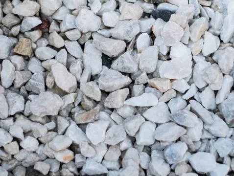 White pebbles stone Stock Photos