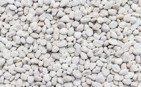 White pebbles stone texture and background Stock Photos