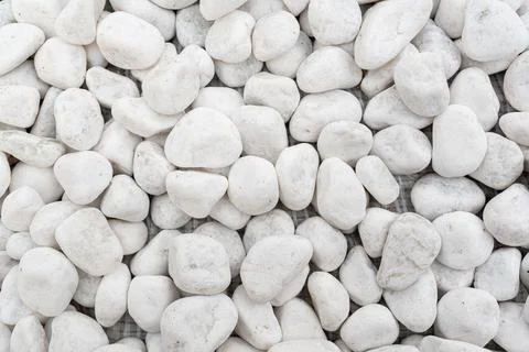 White Pebbles Texture Background Stock Photos