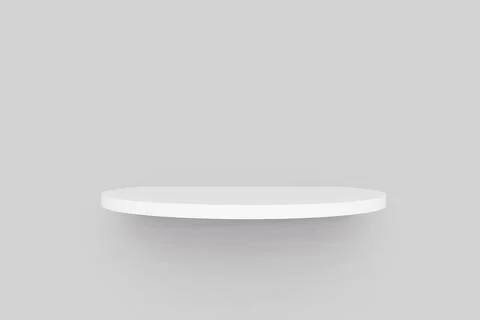 White pedestal display with box stand concept. Podium for brand promotion pro Stock Illustration