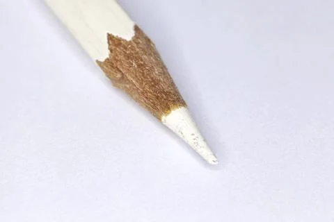 White pencil Stock Photos